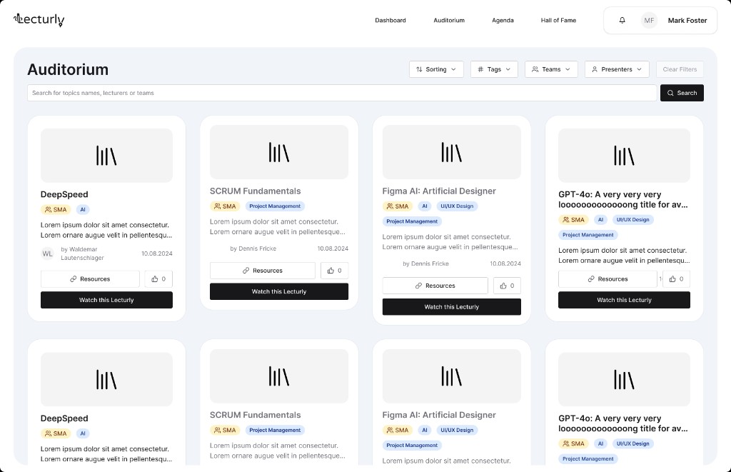 Lectur.ly — Every lecture, searchable