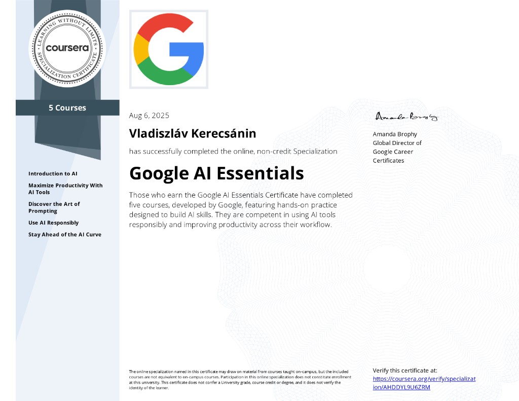AI Essentials by Google