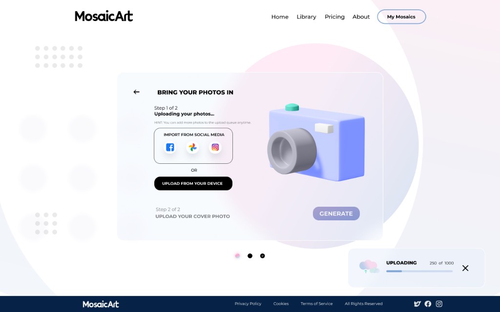 MosaicArt — Bring your photos in
